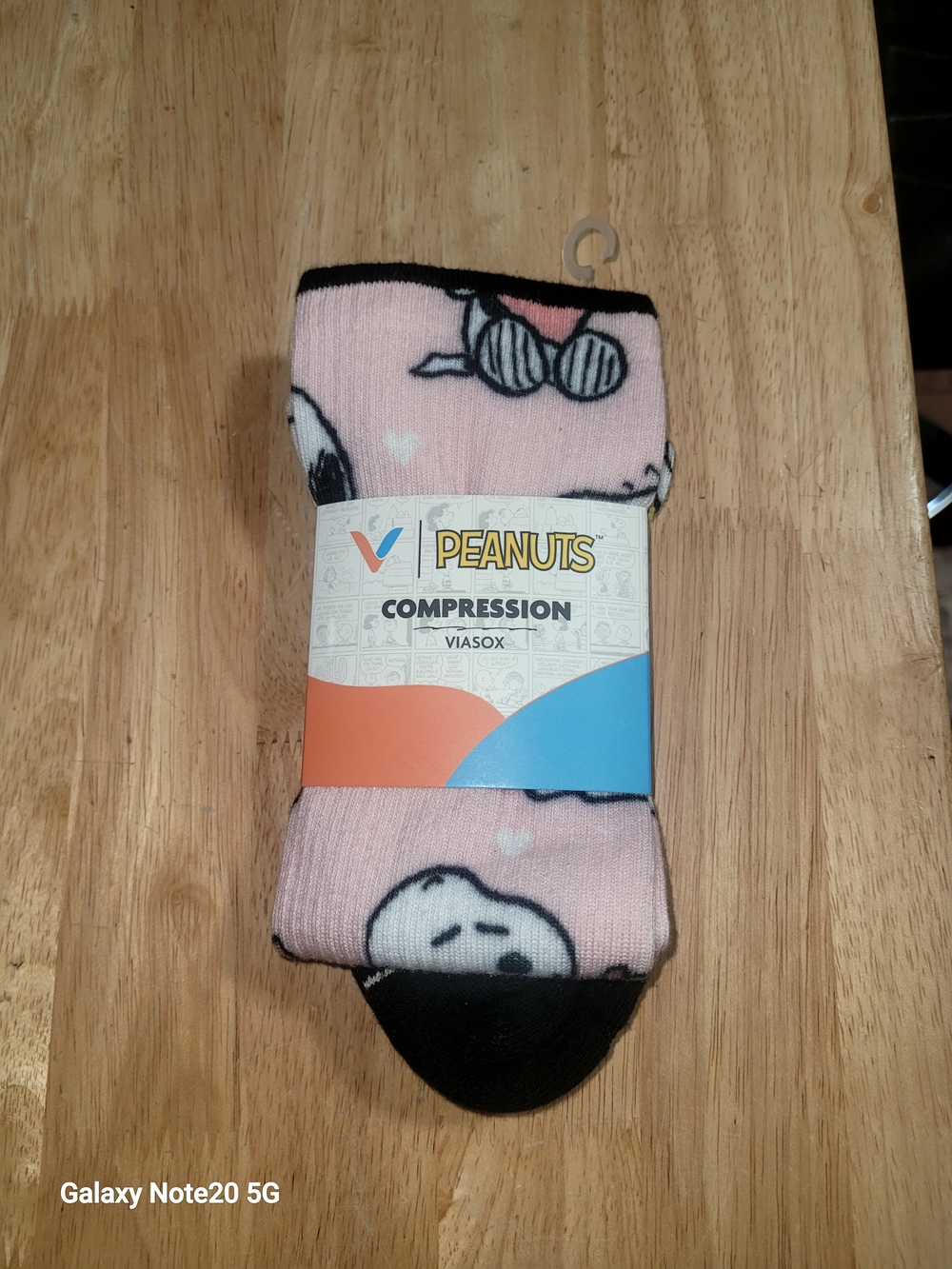 Viasox Peanuts Compression Socks for Women  Pink Snoopy Design Brand new! Sz S/M